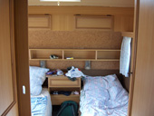 Schlafkabine im Campingwagen